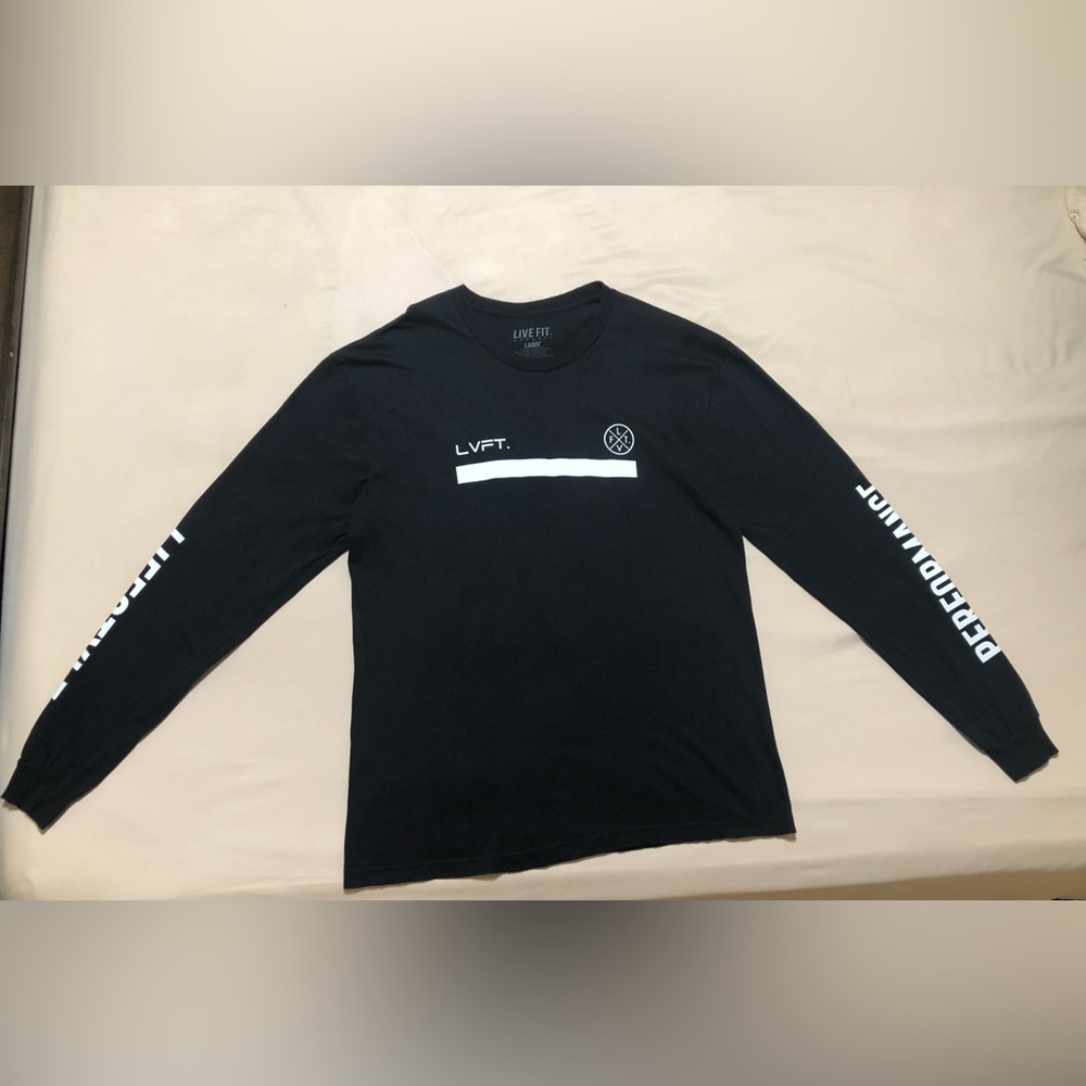 Live Fit Apparel “Live Fit” Black Long Sleeve